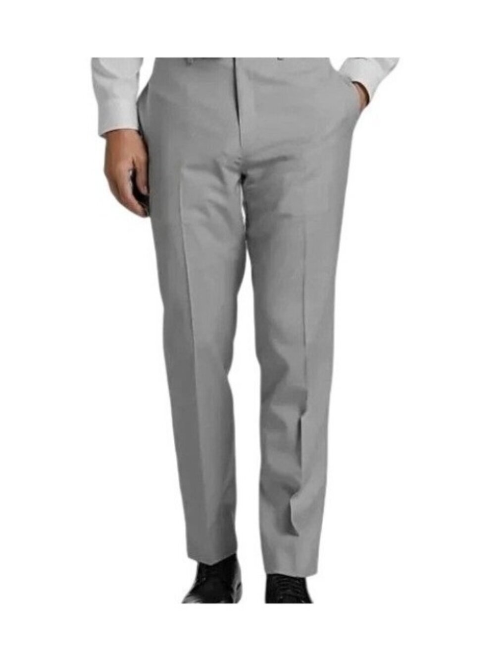 NWOT Calvin Klein Men's 34W X 30L Gray Dress Pants Flat Front Classic Fit